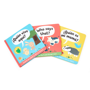 oem bulk customizable print on demand babys kids childrends books set with slip case