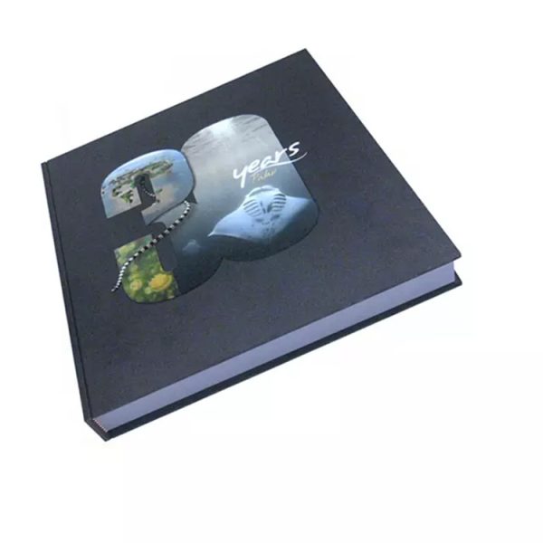 black hardcover book